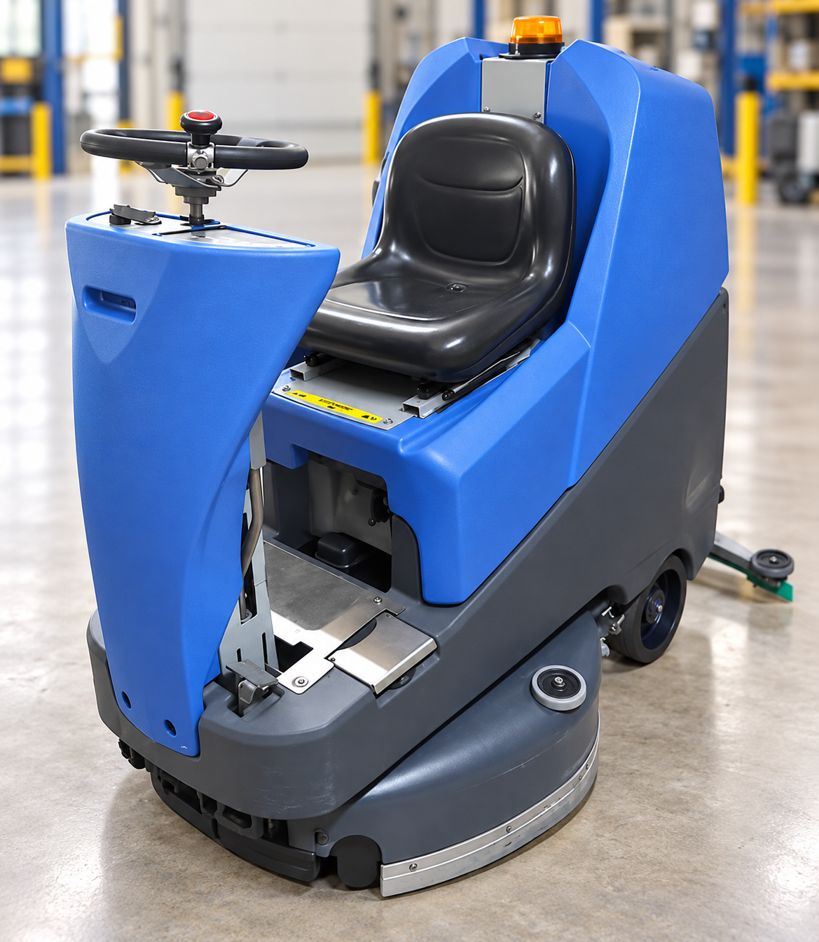 GoWestern ride-on auto scrubber for large floor areas